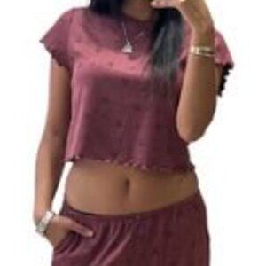 WeWoreWhat red teddy pjs